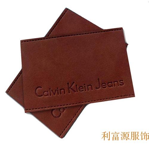 厂家直销真皮皮标皮牌牛皮皮标，羊皮拉袢真皮皮牌 批发